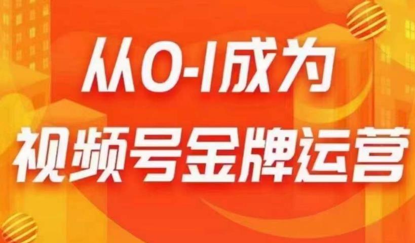 从0-1成为视频号金牌运营，微信运营/账号内容/选品组货/直播全案/起号策略，我们帮你在视频号赚到钱-观智斋电商课程站