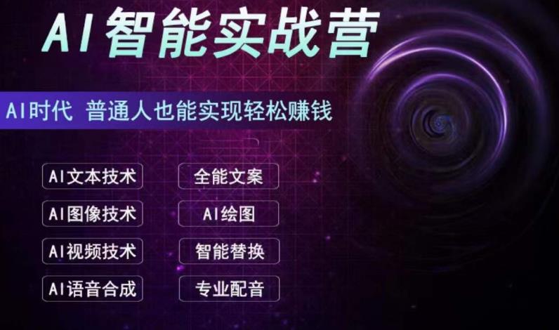 AI智能赚钱实战营保姆级、实战级教程，新手也能快速实现赚钱-观智斋电商课程站