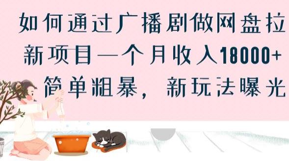 如何通过广播剧做网盘拉新项目一个月收入18000+，简单粗暴，新玩法曝光【揭秘】-观智斋电商课程站