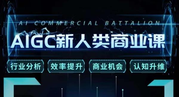 张诗童·AIGC新人类商业课，​行业分析/效率提升/商业机会/认知升维-观智斋电商课程站