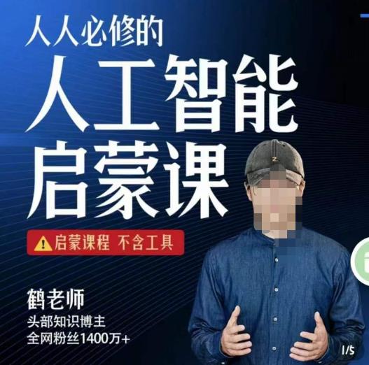 【鹤老师】人人必修的AI启蒙课，启蒙课程，不含工具-观智斋电商课程站