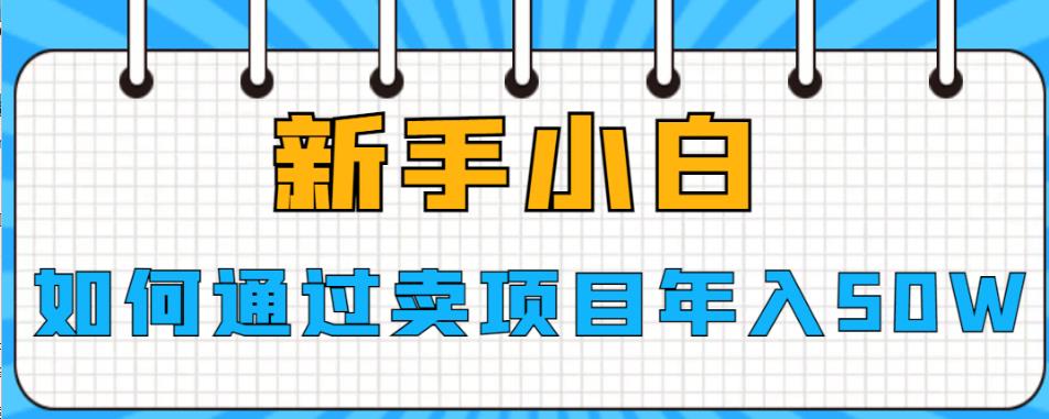 新手小白如何通过卖项目年入50W【揭秘】-观智斋电商课程站