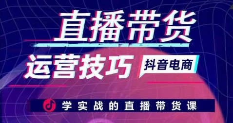 直播带货运营技巧，学实战的直播带货课-观智斋电商课程站