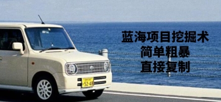 蓝海项目挖掘术，简单粗暴，直接复制-观智斋电商课程站
