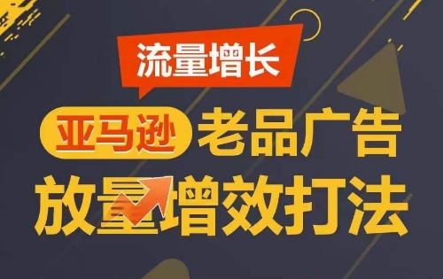 流量增长 亚马逊老品广告放量增效打法，短期内广告销量翻倍-观智斋电商课程站