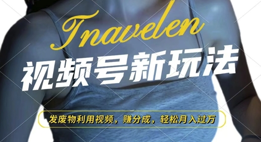 视频号新玩法，废物利用视频，撸分成收益，轻松月入过W【揭秘】-观智斋电商课程站