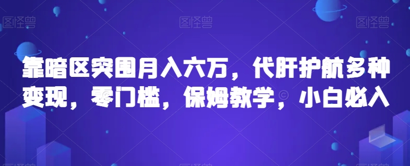 靠暗区突围月入六万，代肝护航多种变现，零门槛，保姆教学，小白必入【揭秘】-观智斋电商课程站