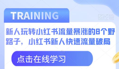 新人玩转小红书流量暴涨的8个野路子，小红书新人快速流量破局-观智斋电商课程站