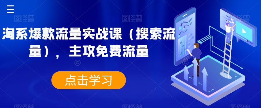 淘系爆款流量实战课（搜索流量），主攻免费流量-观智斋电商课程站