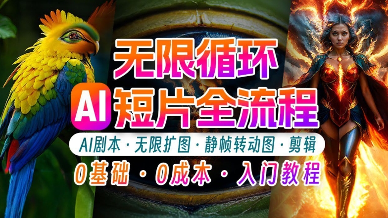 AI剪辑无限循环画面：新手轻松月入上万的秘技【揭秘】-观智斋电商课程站