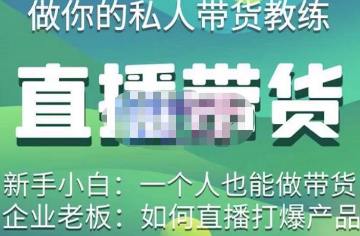 硬核传媒·直播带货（私人教练），实操实战教学，通俗易懂，学完后新手小白一个人也能做带货-观智斋电商课程站