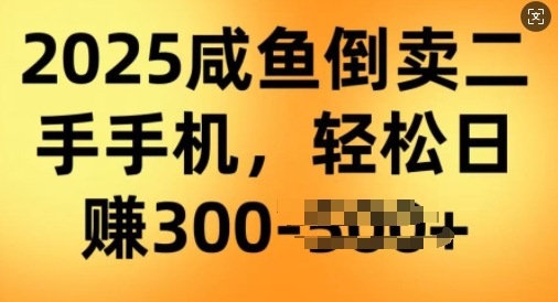 2025闲鱼倒卖二手手机，高客单，高利润，轻松日入3张-观智斋电商课程站