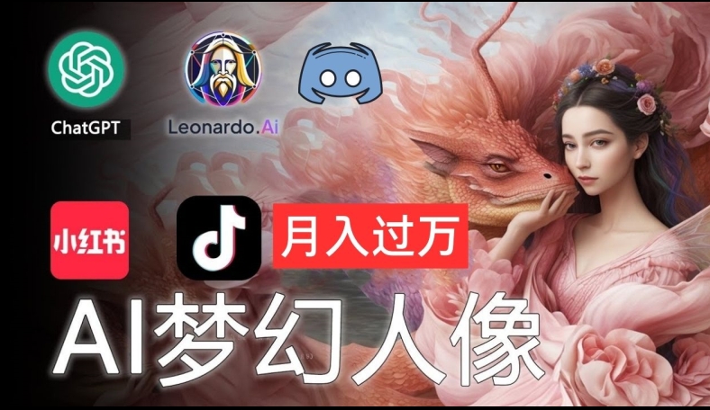 AI摄影梦幻人像：零基础也能月入过万的秘密【揭秘】-观智斋电商课程站