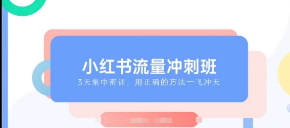 小红书流量冲刺班2025，最懂小红书的女人，快速教你2025年入局小红书-观智斋电商课程站