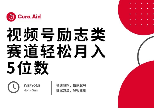 视频号励志类赛道快速涨粉500+，快速起号，轻松变现月入过W-观智斋电商课程站