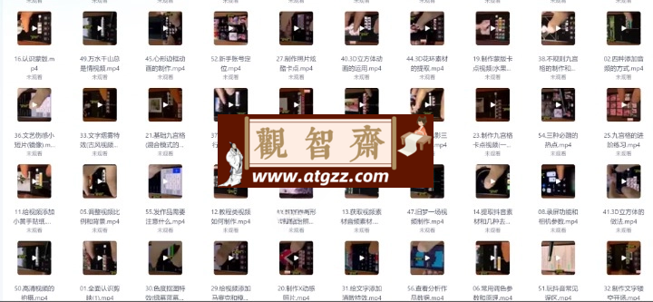 零基础学习手机剪辑入门到精通-观智斋电商课程站