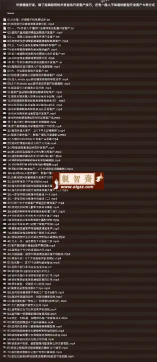 外贸客户精准开发技巧-观智斋电商课程站
