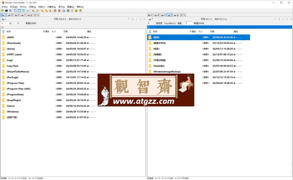 Double Commander 多标签文件管理器v1.1.16 绿色便携版-观智斋电商课程站