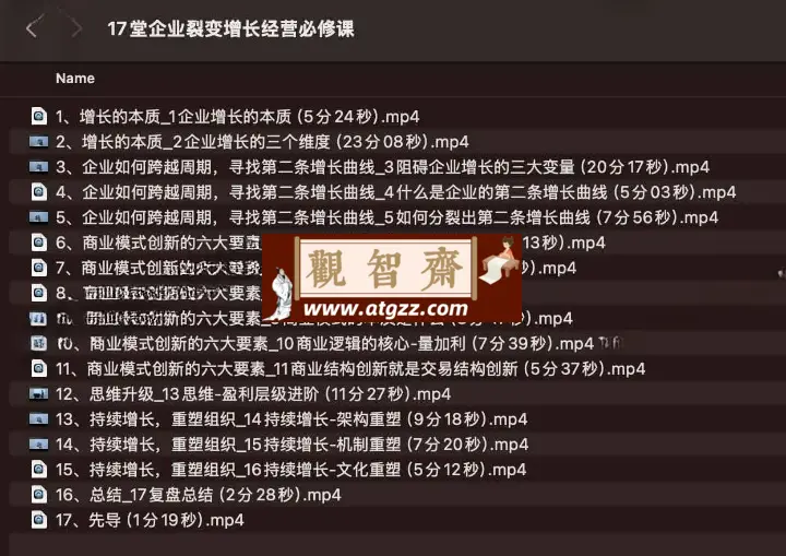 17堂企业裂变增长经营必修课-观智斋电商课程站