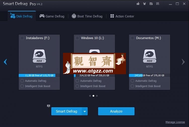 IObit Smart Defrag PRO v9.4.0.342 单文件版 磁盘整理工具-观智斋电商课程站