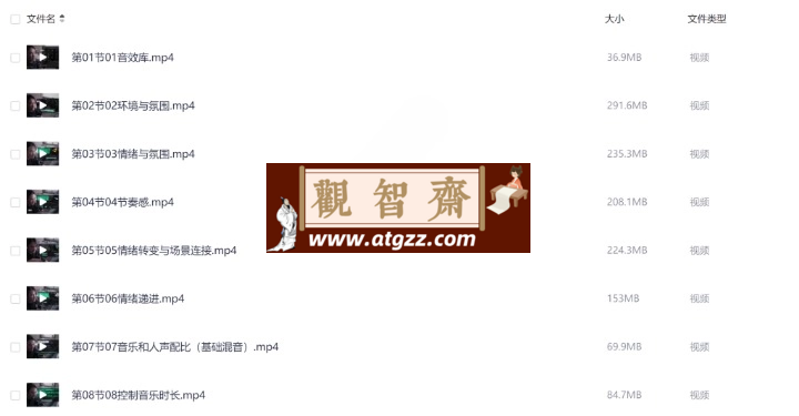后期剪辑必备音效剪辑思维课-观智斋电商课程站