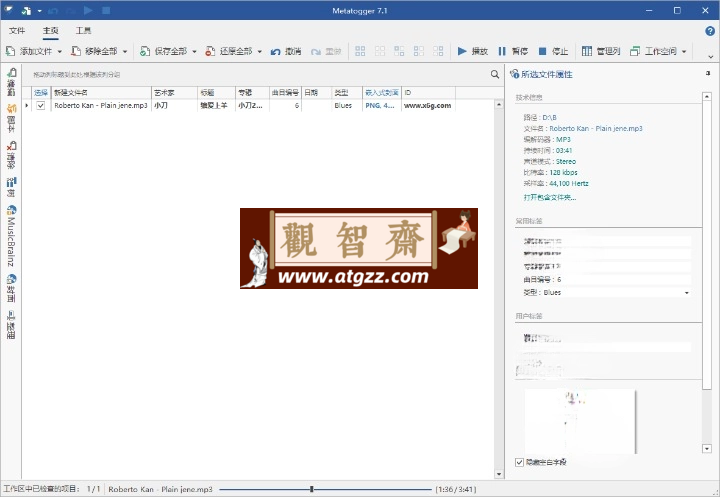 Metatogger音频编辑v7.5.0.1绿色版-观智斋电商课程站