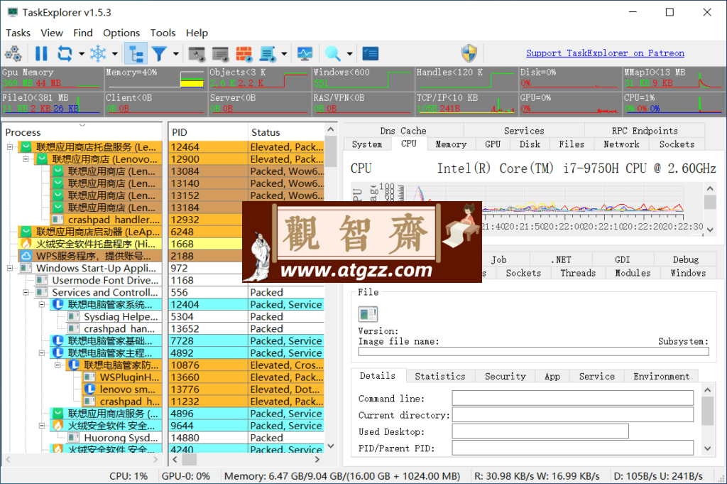 Task Explorer 高级任务管理器v1.5.3 英文便携版-观智斋电商课程站