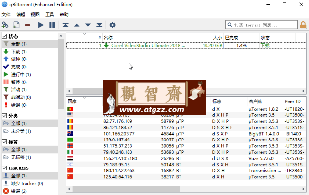qBittorrent v4.6.5 BT下载工具-观智斋电商课程站