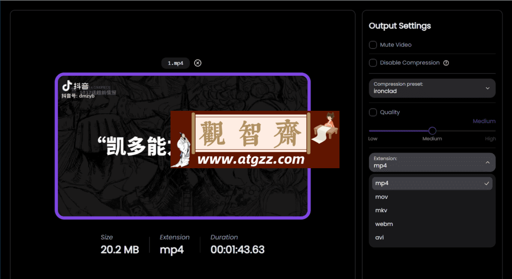 CompressO 视频压缩工具v1.2.0-观智斋电商课程站