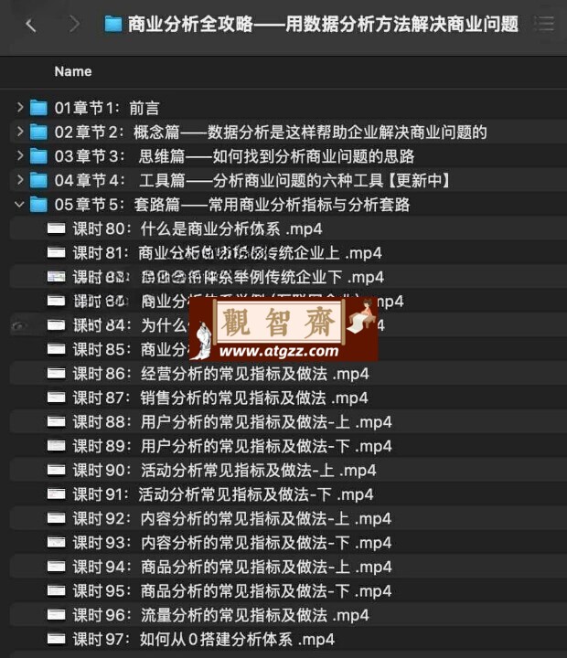 商业分析全攻略：用数据分析方法解决商业问题-观智斋电商课程站