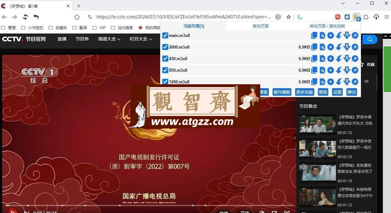 猫抓Cat Catch v2.5.3 网页媒体嗅探下载合并工具-观智斋电商课程站