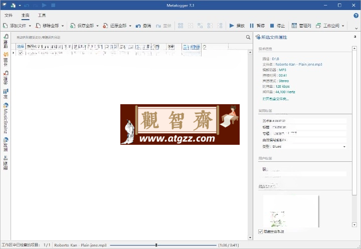 Metatogger音频编辑v7.6.1.0绿色版-观智斋电商课程站