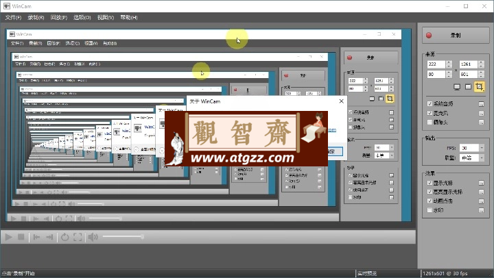 WinCAM屏幕录像v3.9.0中文版-观智斋电商课程站