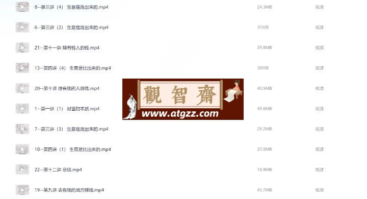 副业思维12讲了解财富的本质-观智斋电商课程站