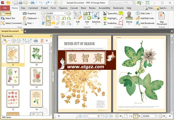 PDF-XChange Editor Plus 10.3.0.386 PDF文件查看编辑软件便携版-观智斋电商课程站