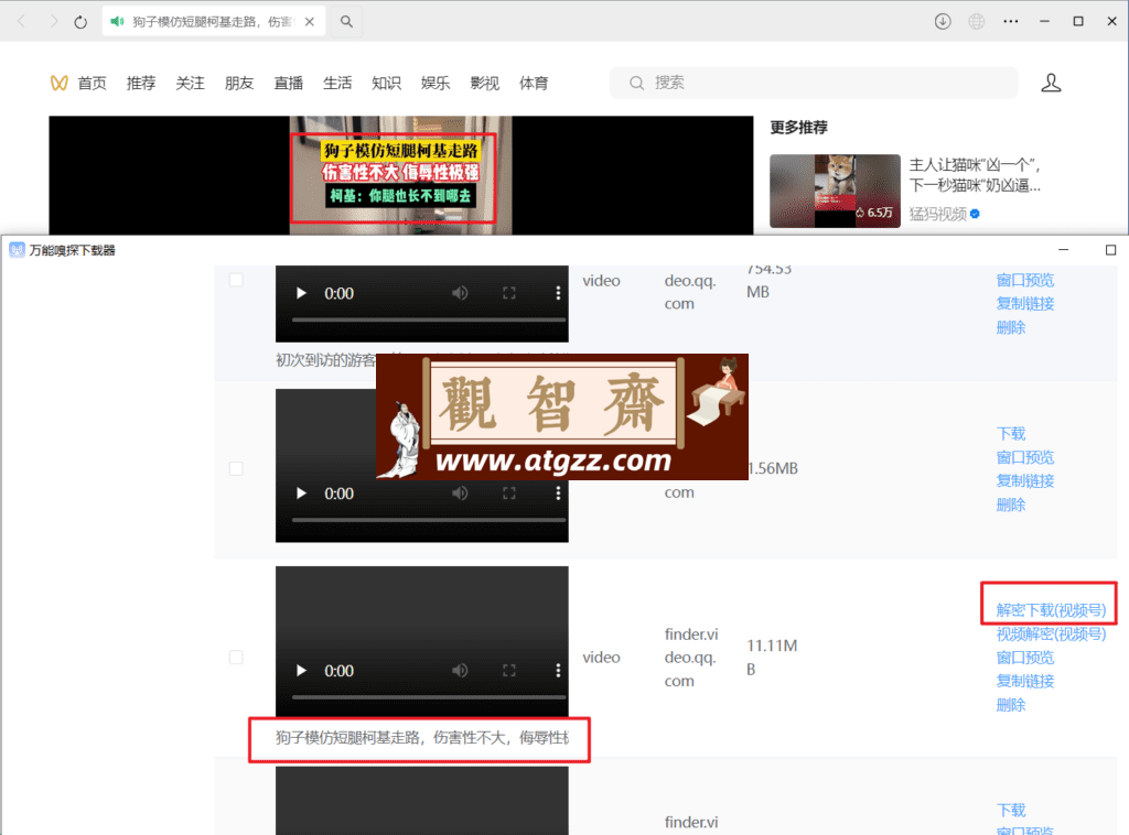 万能嗅探v1.0.5 绿色便携版 可抓视频号-观智斋电商课程站