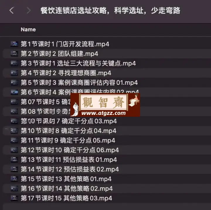 餐饮连锁店选址攻略-观智斋电商课程站