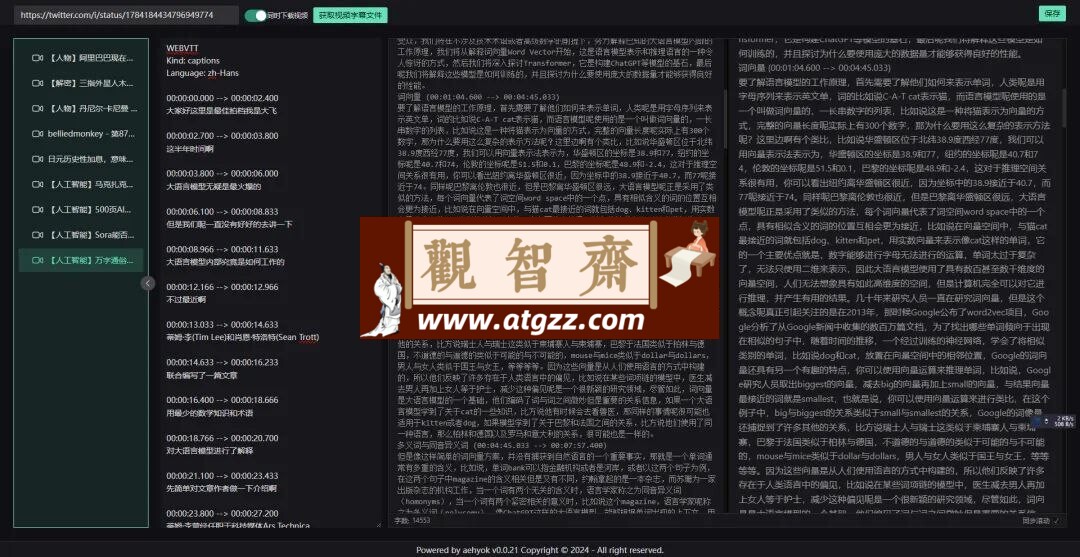 video2blog v0.0.31 视频转图文AI小工具-观智斋电商课程站