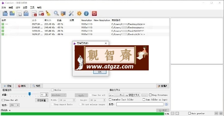 Caesium Image Compressor v2.8.4-观智斋电商课程站