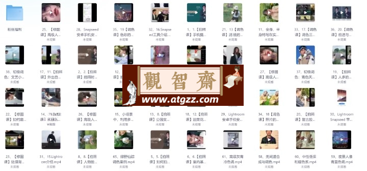 蔡仲杨：手机拍照调色系统课-观智斋电商课程站