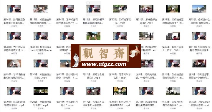 贾树森：大神教你成为手机摄影高手-观智斋电商课程站