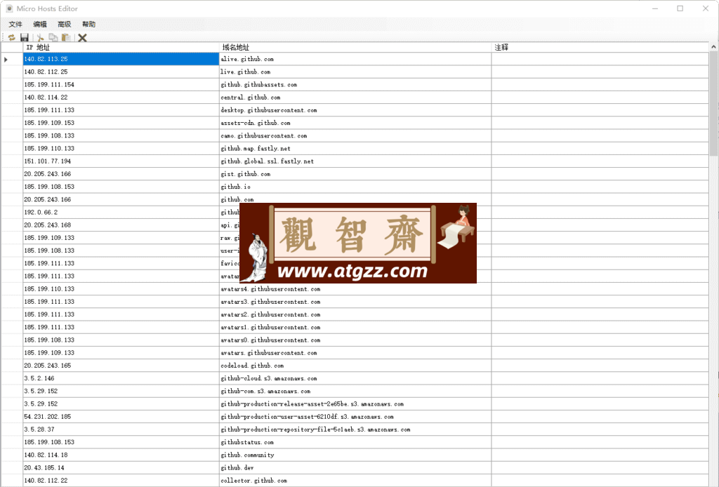 Micro Hosts Editor Hosts文件编辑器v1.5.0 绿色便携版-观智斋电商课程站
