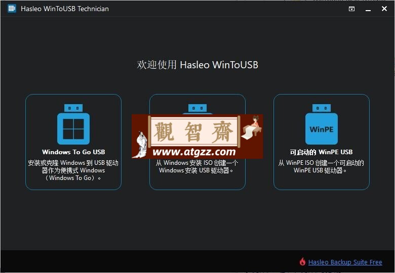 Hasleo WinToUSB v9.0.0 技术员版-观智斋电商课程站
