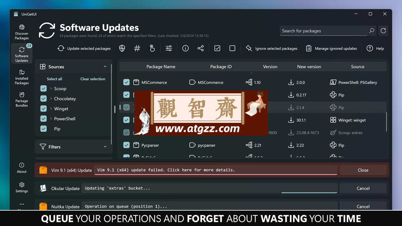 UniGetUI v1.0 带图形界面的Windows包管理器-观智斋电商课程站