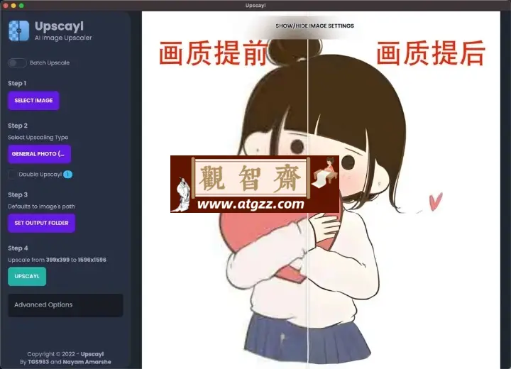 Upscayl v2.9.9 AI画质提升无损放大图片工具-观智斋电商课程站