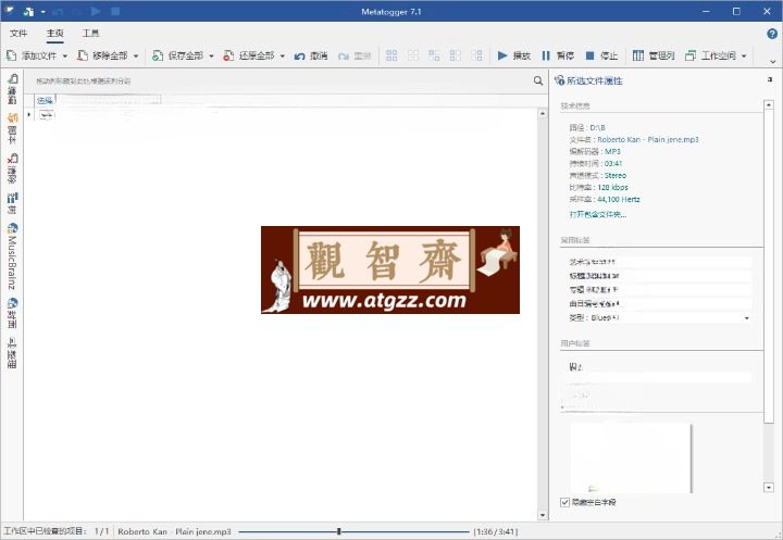 Metatogger音频编辑v7.5.1.1绿色版-观智斋电商课程站