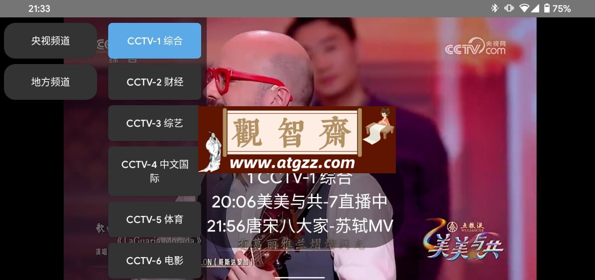 电视浏览器v1.5 一款基于 CCTV 和央视频的简易电视直播软件-观智斋电商课程站