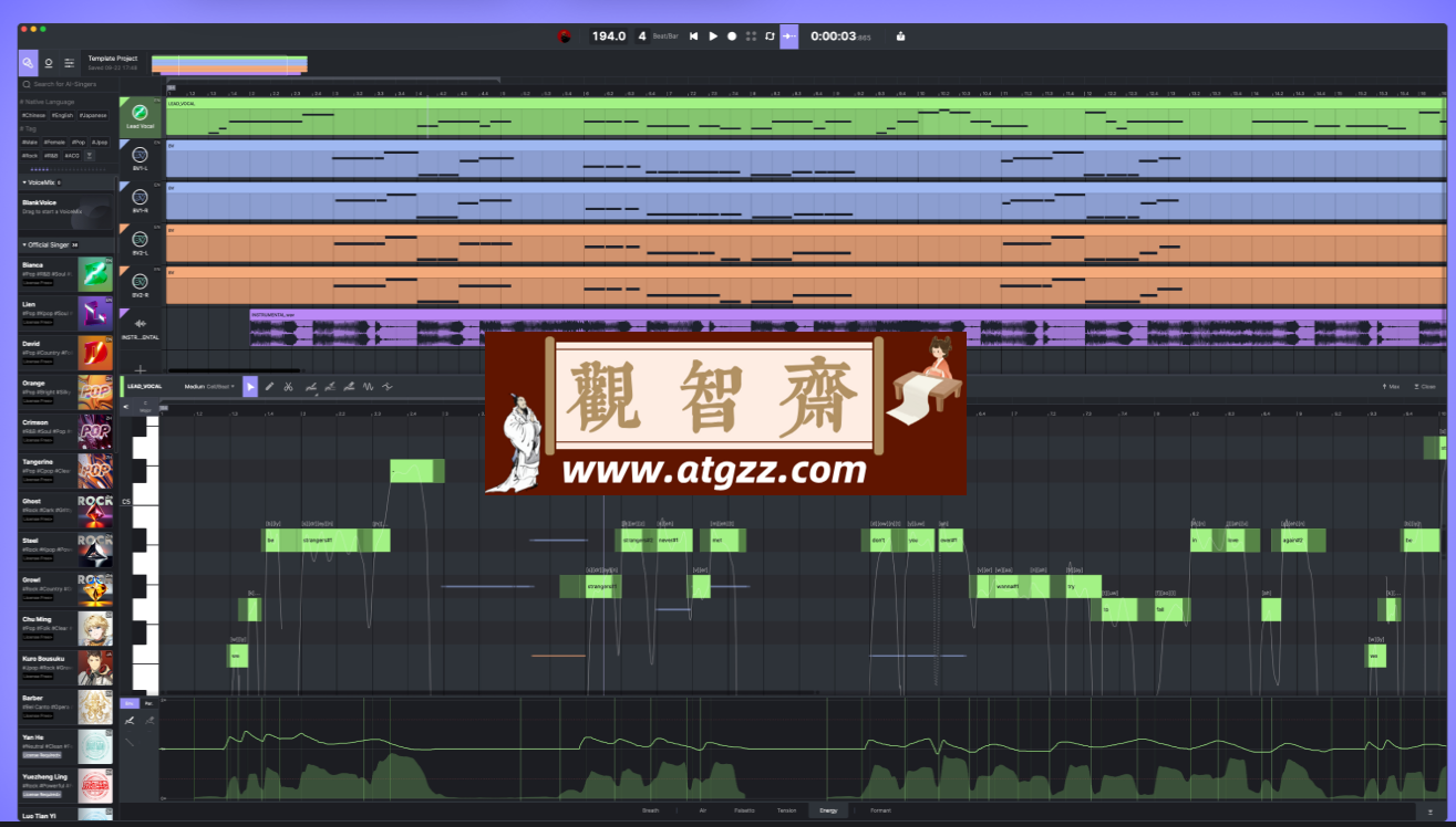 ACE Studio v1.8.6 先进的AI歌声合成软件-观智斋电商课程站