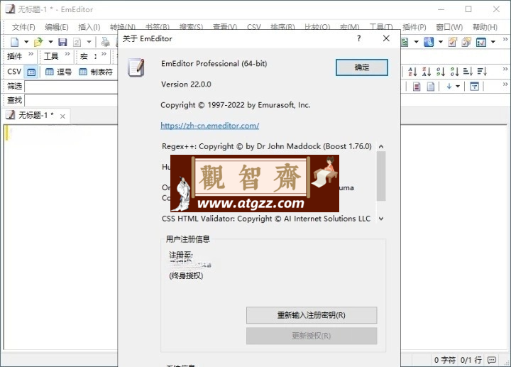 EmEditor文本编辑器v23.1.3专业版-观智斋电商课程站