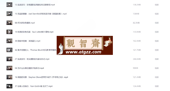 黄金时代的摄影50讲：如何理解大师之作-观智斋电商课程站